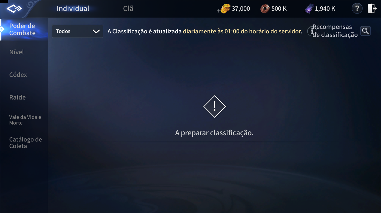 Inventário de Personagem